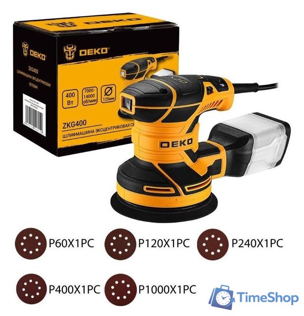 Эксцентриковая шлифмашина Deko ZKG400 081-1004 - Изображение №1 — Интернет-магазин Time-Shop