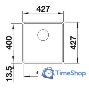 Кухонная мойка Blanco Subline 400-F (кофе) - Изображение №3 — Интернет-магазин Time-Shop