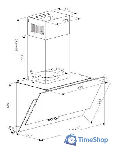 Кухонная вытяжка Making Oasis Everywhere NC-50W - Изображение №2 — Интернет-магазин Time-Shop