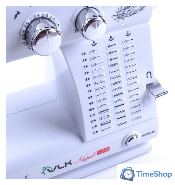 Электромеханическая швейная машина VLK Napoli 2700 [80189] - Изображение №4 — Интернет-магазин Time-Shop