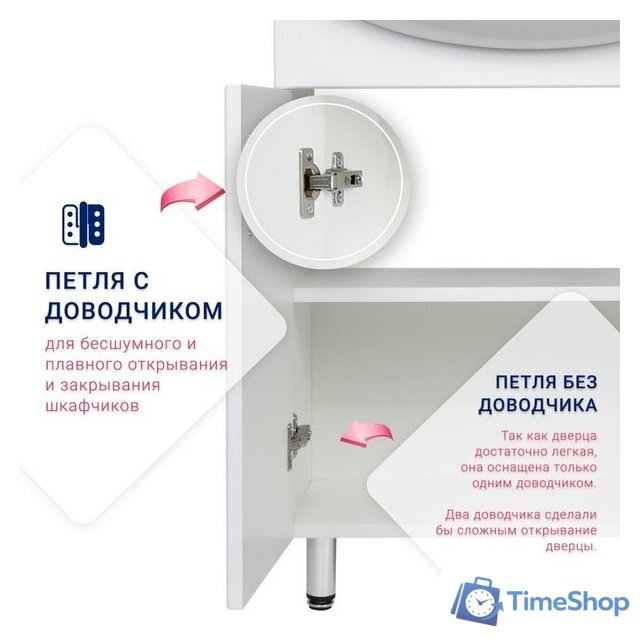  Doratiz Тумба под умывальник Doratiz Афина 55 9912.473 (белый) - Изображение №22 — Интернет-магазин Time-Shop