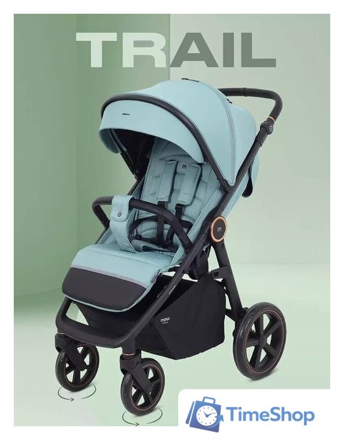 Коляска прогулочная «книга» MOWbaby Trail 2025 MB090 (зеленый) - Изображение №1 — Интернет-магазин Time-Shop