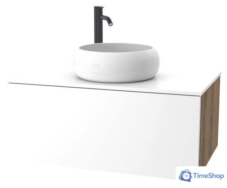  ЗОВ Тумба под умывальник Кито 70 K70LA0MWMC (аттик/белый матовый) - Изображение №1 — Интернет-магазин Time-Shop