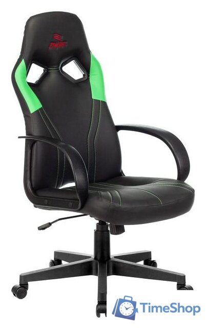 Игровое (геймерское) кресло Zombie Runner (черный/зеленый) - Изображение №1 — Интернет-магазин Time-Shop