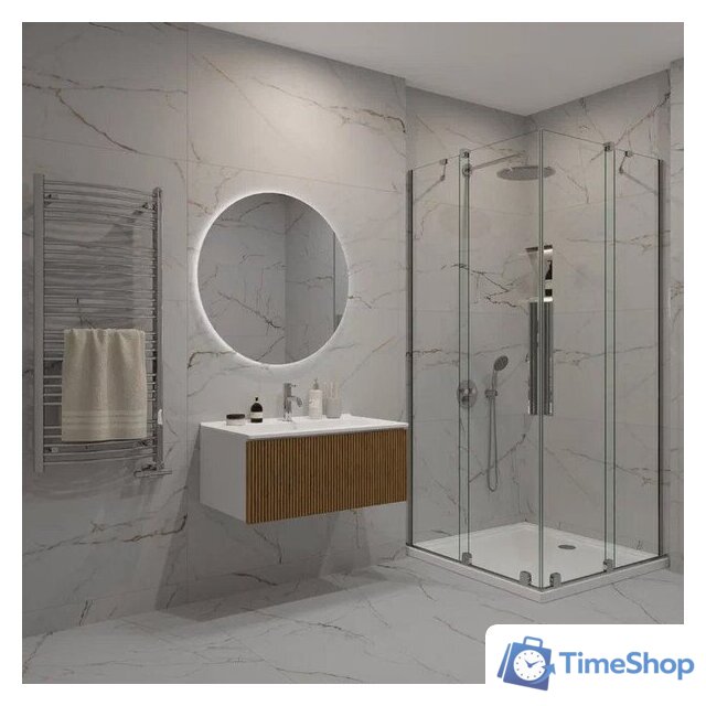  ЗОВ Тумба с умывальником Кито 100 K100LW0MRM-OL100 (белый/тростник) - Изображение №4 — Интернет-магазин Time-Shop