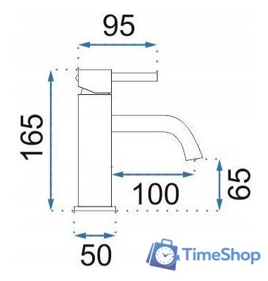 Смеситель Rea Lungo REA-B4527 (матовое золото) - Изображение №4 — Интернет-магазин Time-Shop