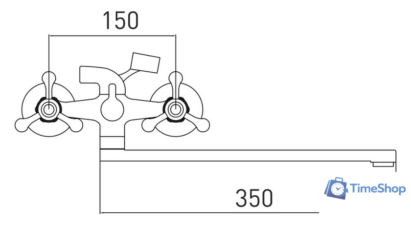 Смеситель Gross Aqua Yota 7088039С-35L(F) - Изображение №2 — Интернет-магазин Time-Shop