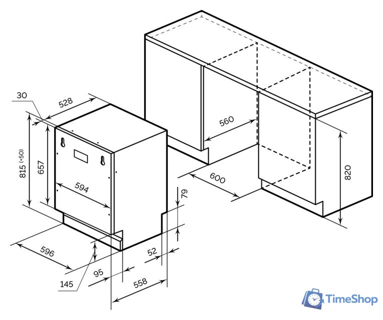 Встраиваемая посудомоечная машина LEX PM 6063 B - Изображение №2 — Интернет-магазин Time-Shop