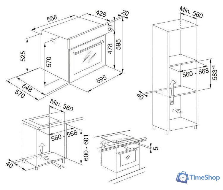 Электрический духовой шкаф Franke Smart FSM 82 HE XS - Изображение №2 — Интернет-магазин Time-Shop