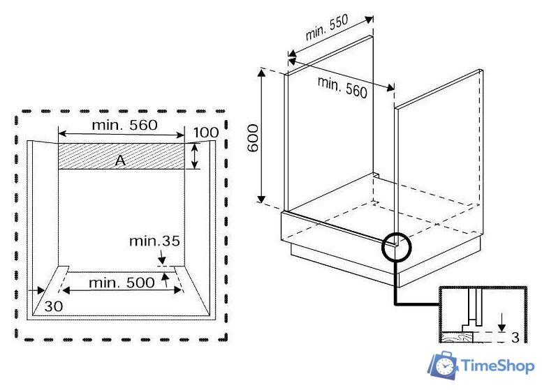 Электрический духовой шкаф Indesit IFE 3634 IX - Изображение №5 — Интернет-магазин Time-Shop
