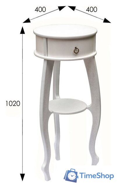 Консольный стол Мебелик Берже 12 (белый ясень) - Изображение №5 — Интернет-магазин Time-Shop