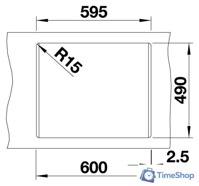 Кухонная мойка Blanco Naya 6 519638 (антрацит) - Изображение №3 — Интернет-магазин Time-Shop