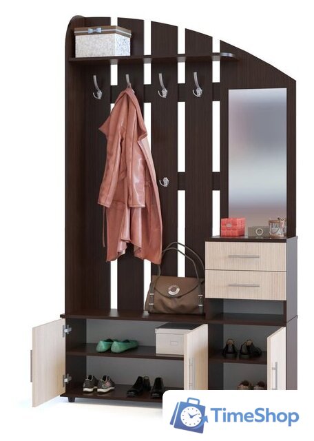 Стенка Сокол ВШ-2.2 (венге/беленый дуб) - Изображение №2 — Интернет-магазин Time-Shop