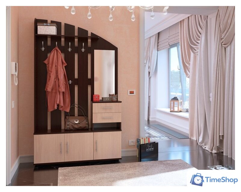 Стенка Сокол ВШ-2.2 (венге/беленый дуб) - Изображение №3 — Интернет-магазин Time-Shop