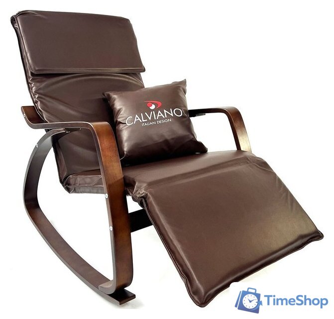 Кресло-качалка Calviano Comfort 1 (коричневый PU) - Изображение №1 — Интернет-магазин Time-Shop