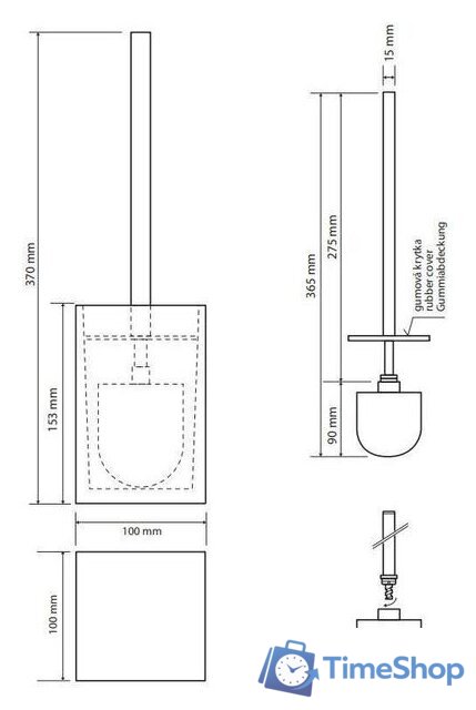 Ершик для унитаза Bemeta Vista 120113316-102 - Изображение №2 — Интернет-магазин Time-Shop