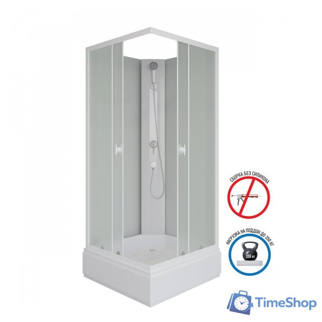 Душевая кабина Niagara Promo P90/26Q/MT/BK 90x90x195 - Изображение №2 — Интернет-магазин Time-Shop