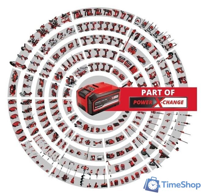Дрель-шуруповерт Einhell TE-CD 18/2 Li 4514231 (с 2-мя АКБ) - Изображение №2 — Интернет-магазин Time-Shop