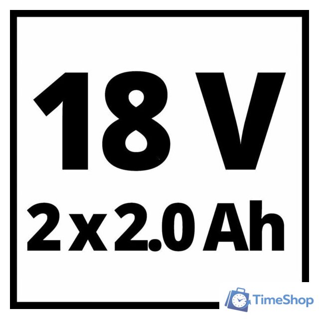 Дрель-шуруповерт Einhell TE-CD 18/2 Li 4514231 (с 2-мя АКБ) - Изображение №9 — Интернет-магазин Time-Shop