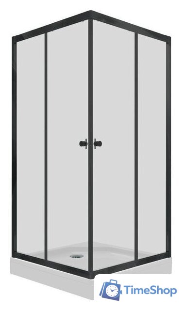 Душевой уголок Maroni Stile Nero-GLS 100x100 Щ0000063956 - Изображение №2 — Интернет-магазин Time-Shop