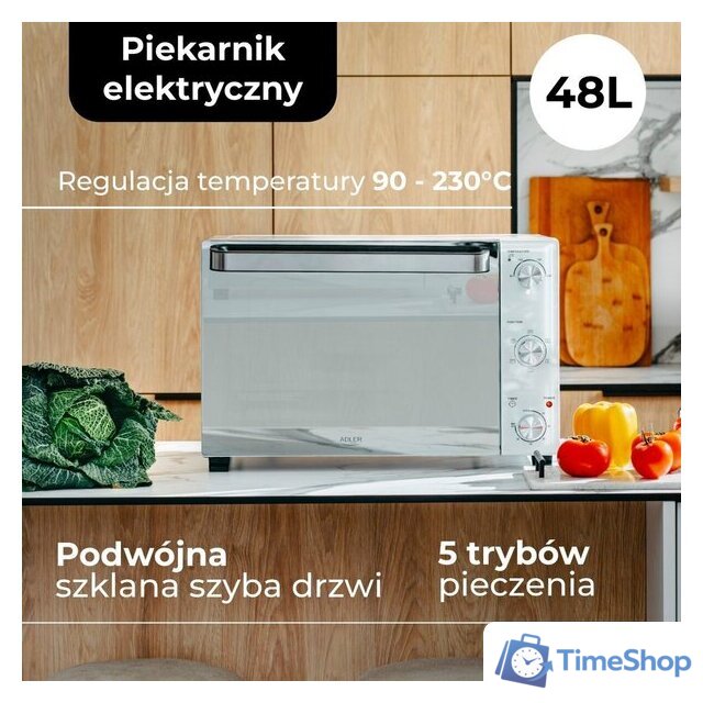 Мини-печь Adler AD 6027 - Изображение №17 — Интернет-магазин Time-Shop