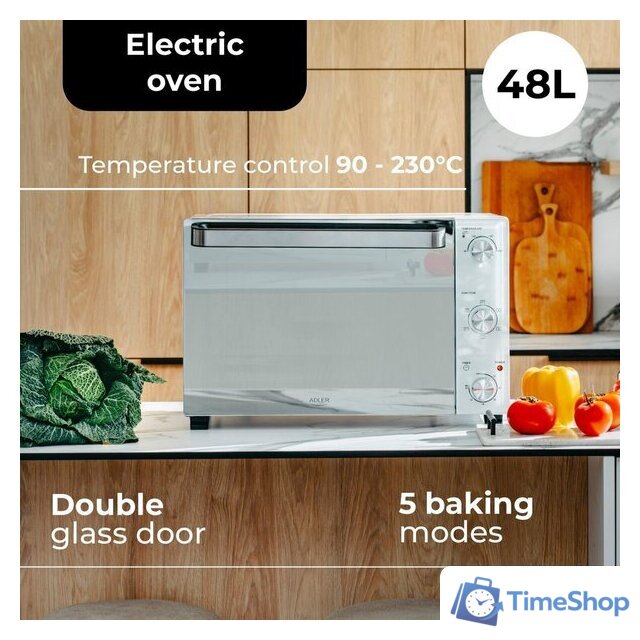 Мини-печь Adler AD 6027 - Изображение №18 — Интернет-магазин Time-Shop