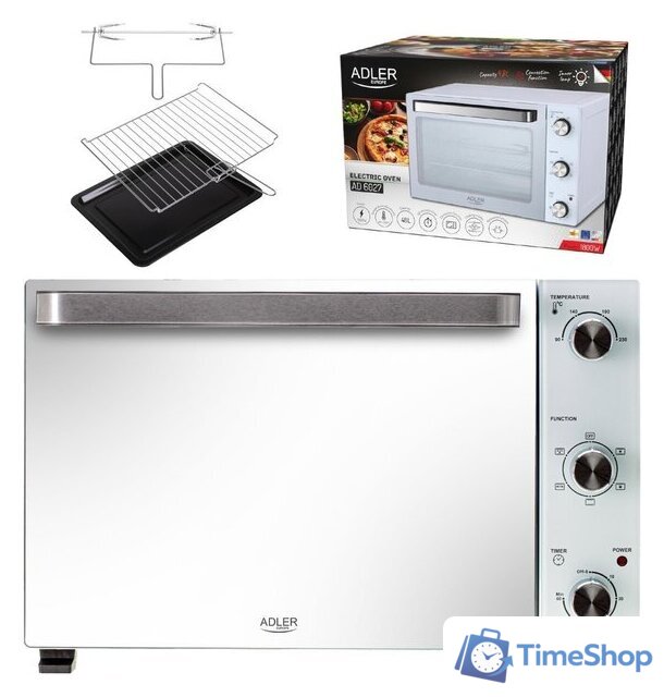 Мини-печь Adler AD 6027 - Изображение №22 — Интернет-магазин Time-Shop