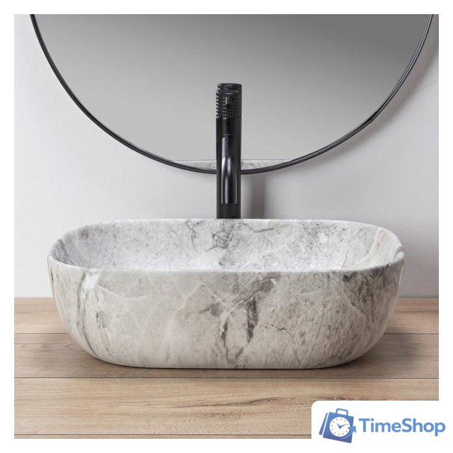 Умывальник Rea Livia (камень матовый) - Изображение №3 — Интернет-магазин Time-Shop