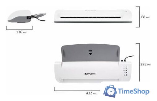 Ламинатор BRAUBERG Silver Max A3 - Изображение №16 — Интернет-магазин Time-Shop