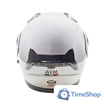 Мотошлем AIM JK906 906-007-M (M, белый глянец) - Изображение №5 — Интернет-магазин Time-Shop