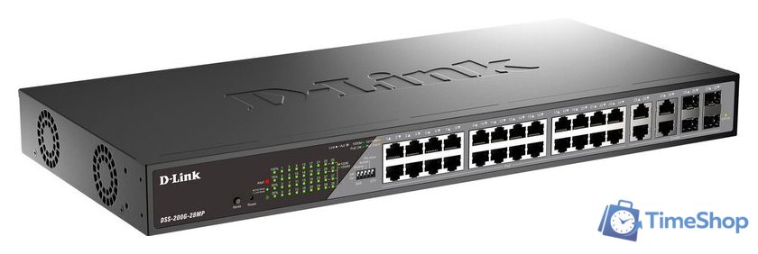Управляемый коммутатор 2-го уровня D-Link DSS-200G-28MP/A1A - Изображение №2 — Интернет-магазин Time-Shop