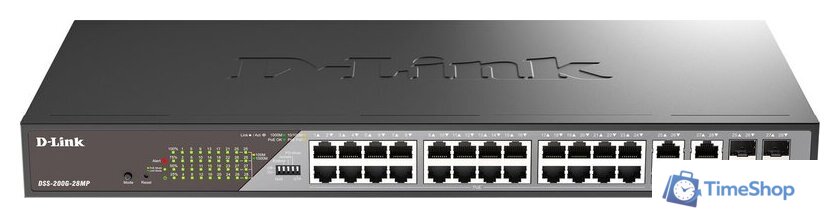 Управляемый коммутатор 2-го уровня D-Link DSS-200G-28MP/A1A - Изображение №1 — Интернет-магазин Time-Shop