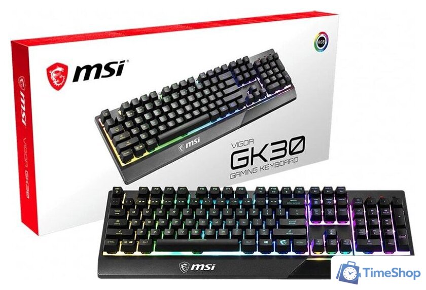 Клавиатура MSI Vigor GK30 (черный) - Изображение №5 — Интернет-магазин Time-Shop