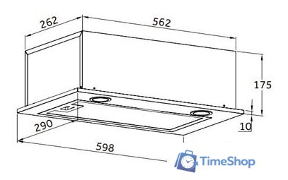 Кухонная вытяжка HOMSair Camelia Power 60RD (черный) - Изображение №14 — Интернет-магазин Time-Shop