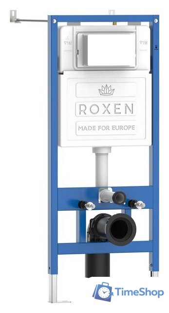 Унитаз подвесной Roxen Boro One Rimless 6 в 1 StounFix Dual Fresh 507542 (кнопка: черный матовый) - Изображение №2 — Интернет-магазин Time-Shop