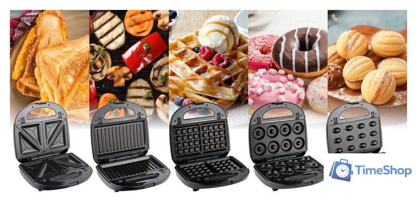 Многофункциональная сэндвичница Eldom ST250 - Изображение №7 — Интернет-магазин Time-Shop