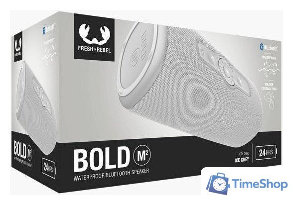 Беспроводная колонка Fresh'n Rebel Bold M2 (ice grey) - Изображение №10 — Интернет-магазин Time-Shop