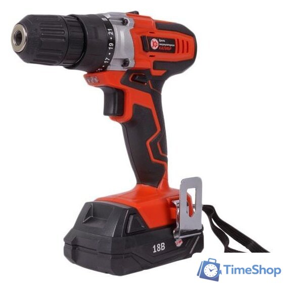 Дрель-шуруповерт Калибр ДА-18-2А+ (с 2-мя АКБ, кейс) - Изображение №1 — Интернет-магазин Time-Shop