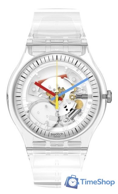 Наручные часы Swatch Clear SO29K100 New Gent - Изображение №1 — Интернет-магазин Time-Shop
