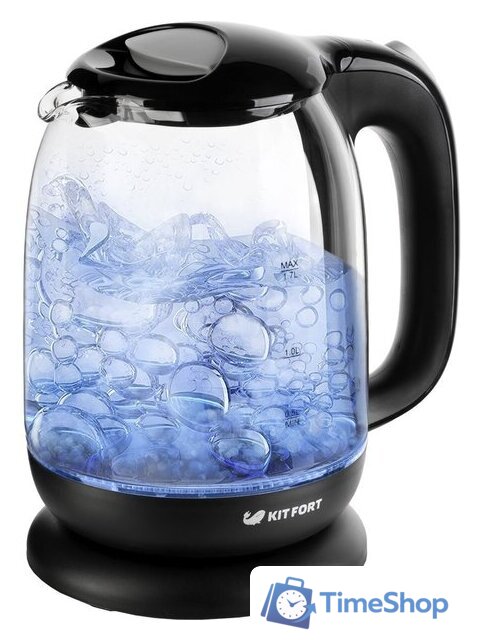 Электрический чайник Kitfort KT-625-5 (черный/серый) - Изображение №1 — Интернет-магазин Time-Shop