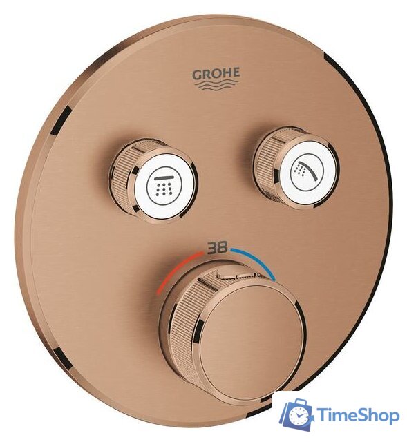 Смеситель без скрытого механизма Grohe Grohtherm SmartControl 29119DL0 (теплый закат, матовый) - Изображение №1 — Интернет-магазин Time-Shop