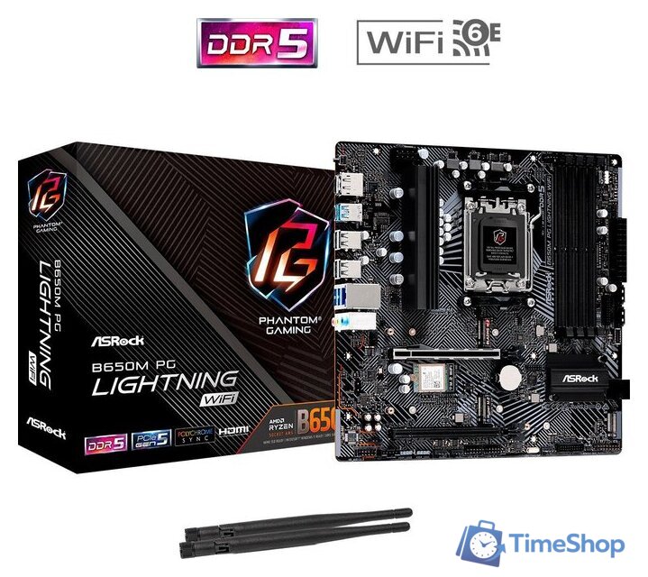 Материнская плата ASRock B650M PG Lightning WiFi - Изображение №6 — Интернет-магазин Time-Shop