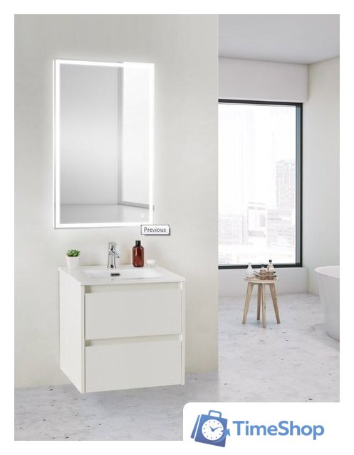  BelBagno Тумба под умывальник Kraft 39-500/390-2C-SO-BO (bianco opaco) - Изображение №2 — Интернет-магазин Time-Shop