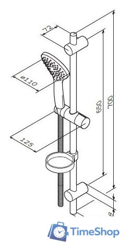 Душевая система  AM.PM F0190100 - Изображение №2 — Интернет-магазин Time-Shop