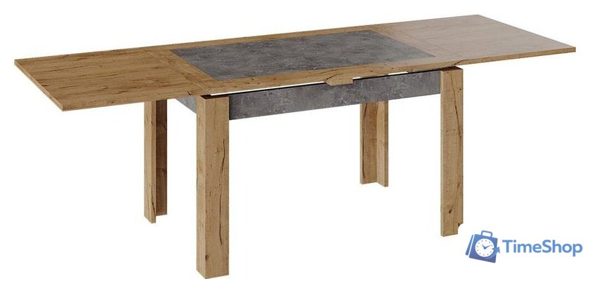 Кухонный стол Трия Хьюстон тип 4 раздвижной (черный/каттхилт) - Изображение №2 — Интернет-магазин Time-Shop