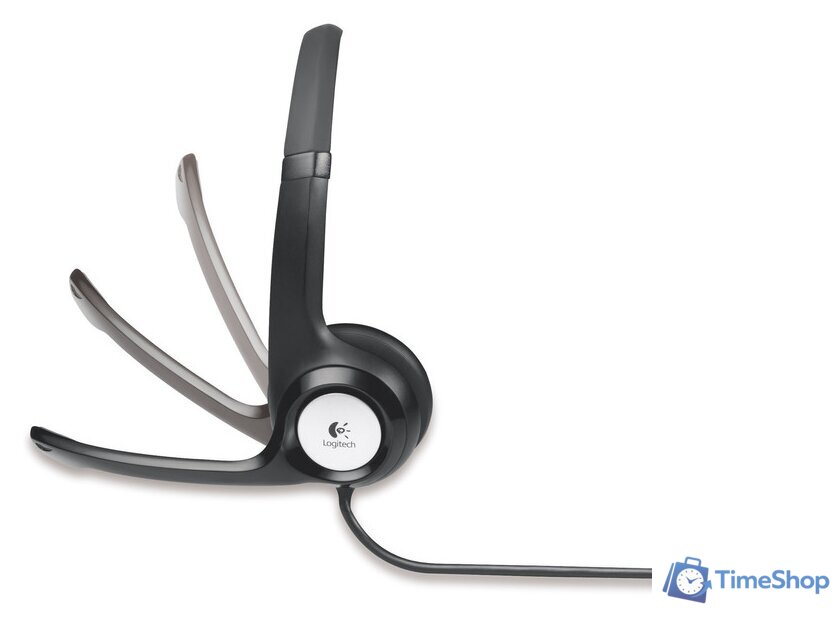 Офисная гарнитура Logitech H390 (черный) - Изображение №3 — Интернет-магазин Time-Shop