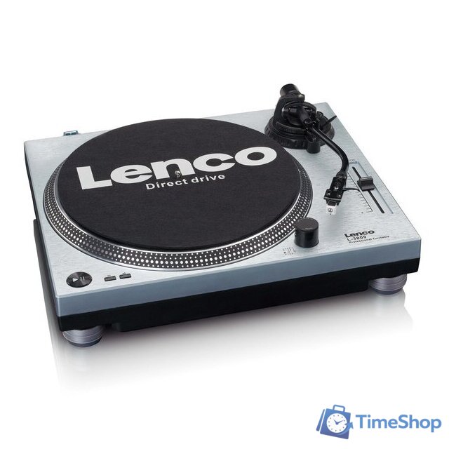 Виниловый проигрыватель Lenco L-3809 (металлик) - Изображение №8 — Интернет-магазин Time-Shop