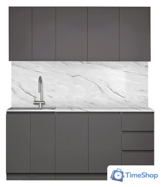 Готовая кухня Артём-Мебель Мэри СН-114 ДСП 1.8м (серый графит) - Изображение №1 — Интернет-магазин Time-Shop