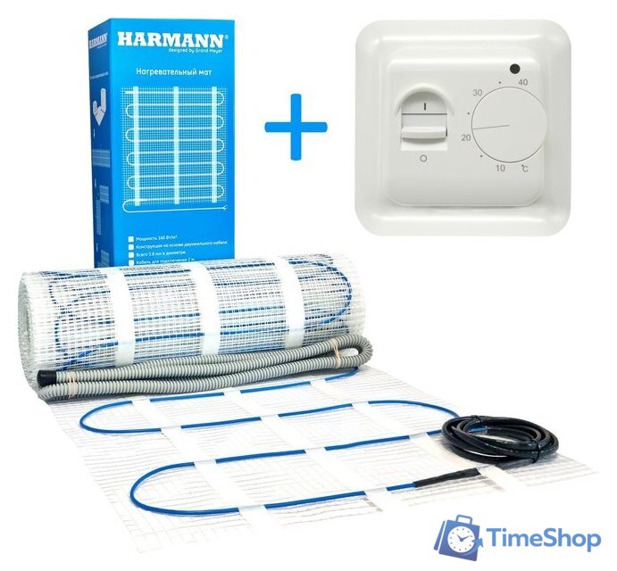 Нагревательный мат Harmann W160-070 7 кв.м. 1120 Вт (с терморегулятором MST-1) - Изображение №1 — Интернет-магазин Time-Shop
