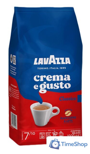 Кофе Lavazza Crema e Gusto Classico в зернах 1 кг - Изображение №3 — Интернет-магазин Time-Shop